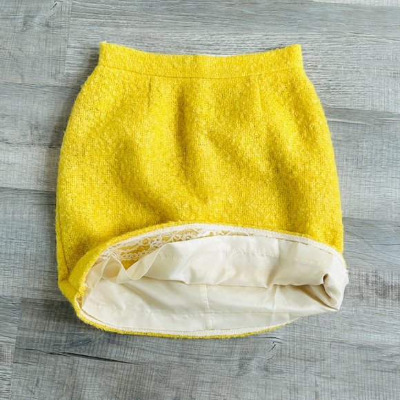 kate spade Yellow Gold Boucle Kylie Skirt (size 4) - Picture 10 of 12